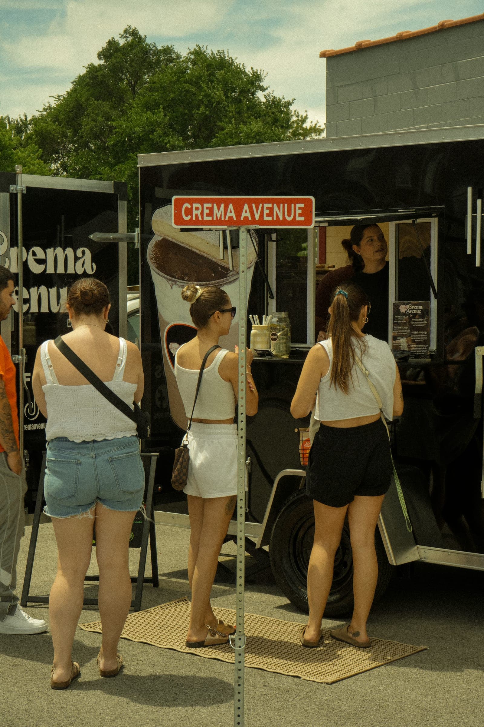 The Crema Avenue coffee cart at an event