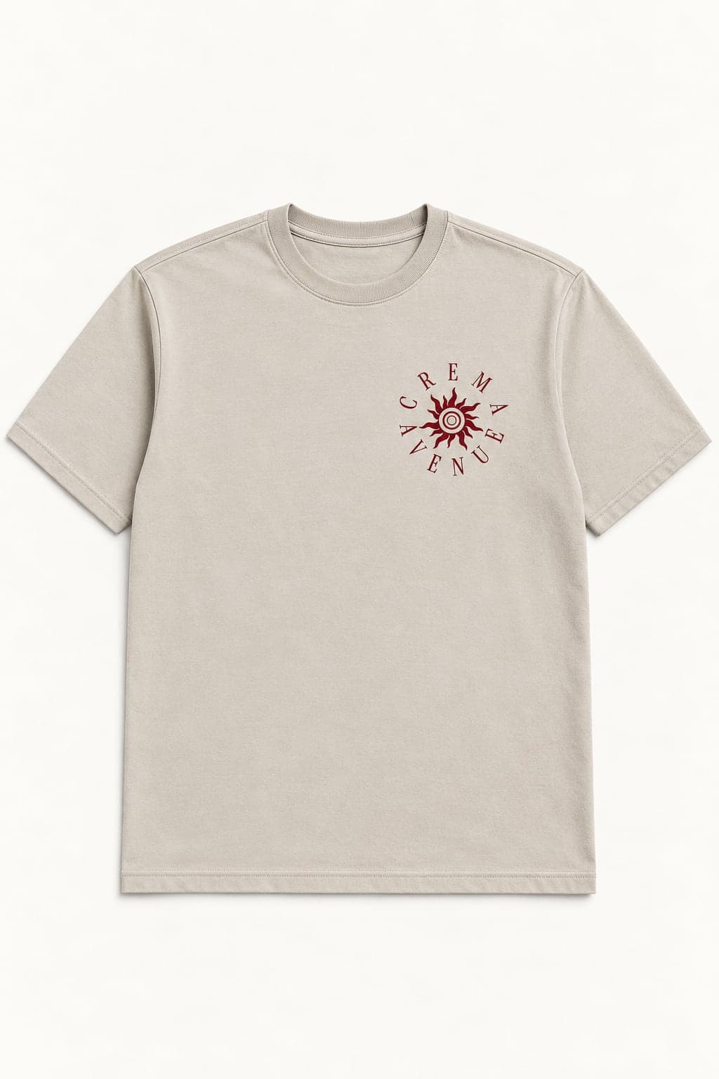 ‘All Roads’ Tee - Beige — front